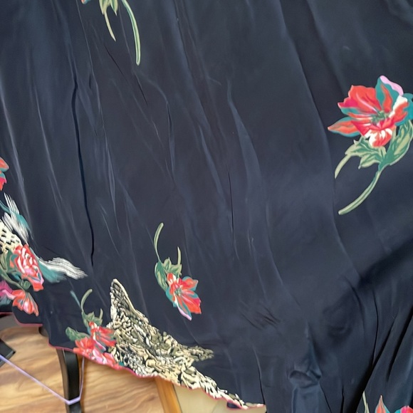 Magic of the Moon Black Floral Leopard Sleeveless Print Dress  Size Large - Picture 7 of 10